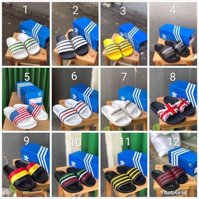 SANDAL ADIDAS ADILETTE FLAG SERIES ORIGINAL BNWB SLIP ON