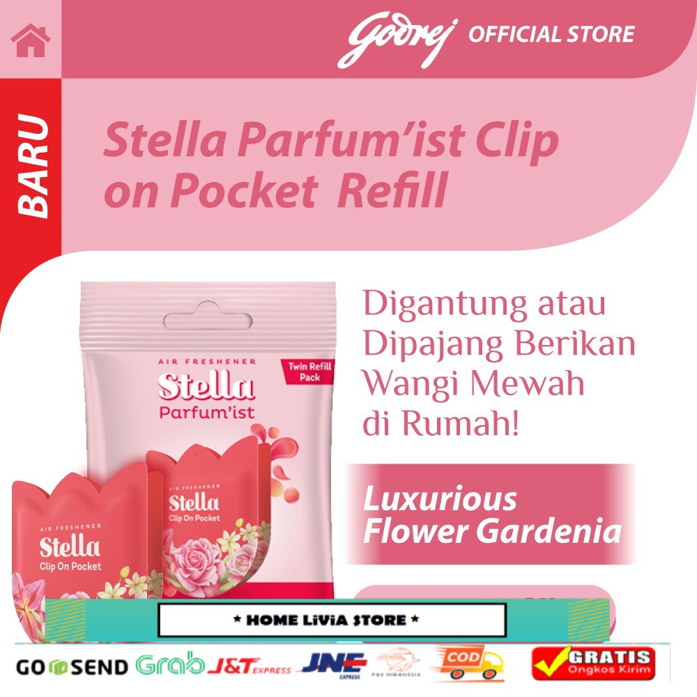 Stella Parfum'ist Clip On Pocket Refill Luxurious Flower Gardenia