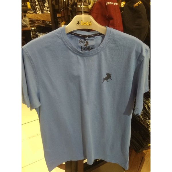 T-SHIRT LOIS KSL 2119, T-SHIRT LOIS NEW ARIVAL, T-SHIRT LOIS COWO, T-SHIRT LOIS BIRU MUDA, KAOS COWO