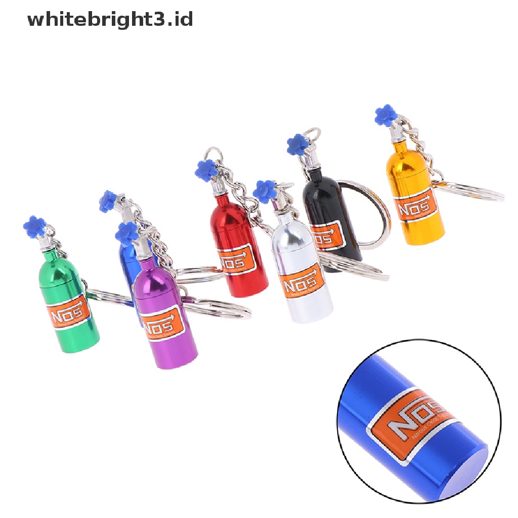 (whitebright3.id) 1pc Gantungan Kunci Botol NOS Nitrous Oxide