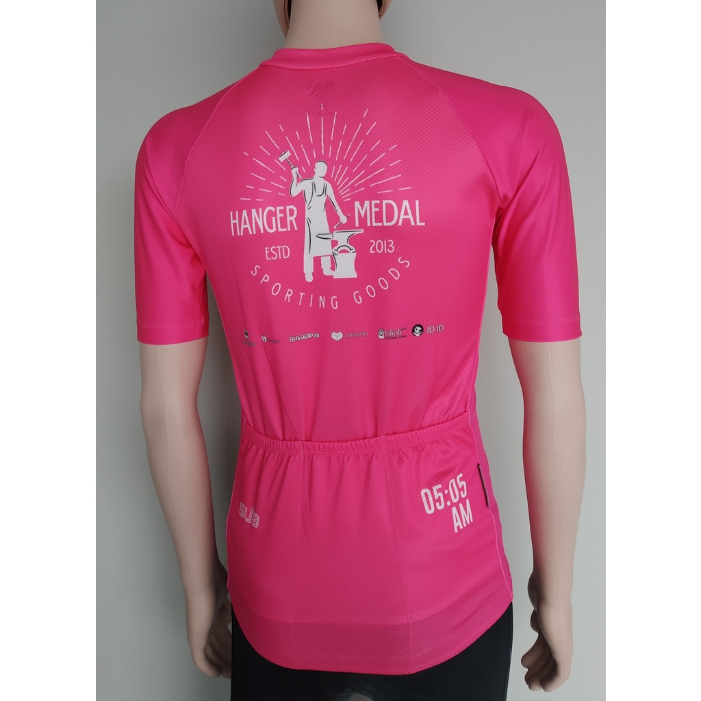 HANGERMEDAL NEON PINK SUBJERSEY SUB JERSEY SEPEDA 05 AM 05AM ELITE