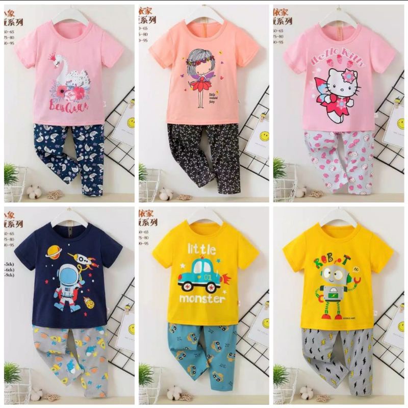 set piyama anak lucu gemoy keren kece banget kualitas bagus