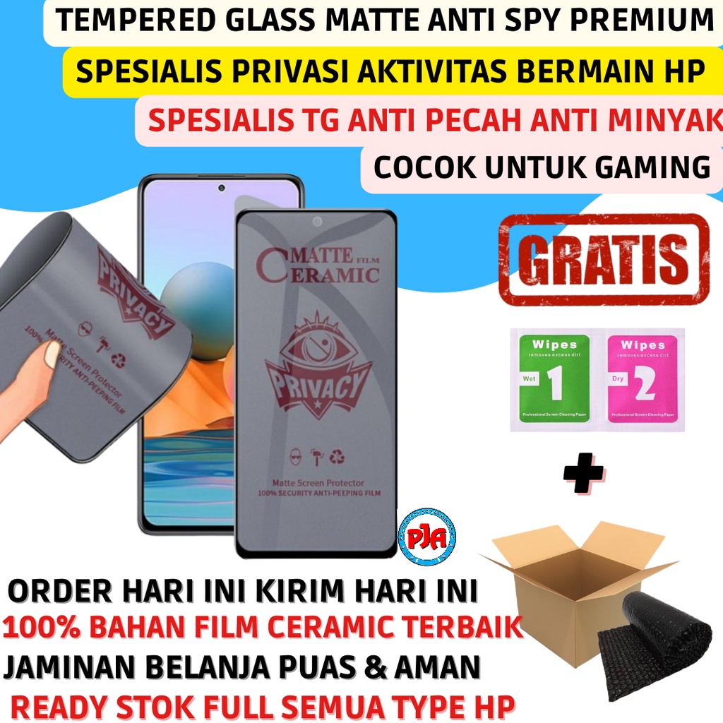 Tempered Glass Anti Gores Temperglass Screen Protector Tg Ceramic Film Matte Anti Spy Xiaomi Redmi 5 6 7 8 9 10 4X 4A 5A 6A 7A 8A 9A 10A