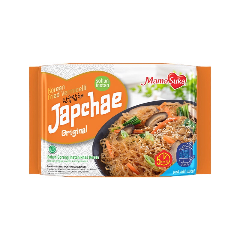 

Mamasuka Japchae Instant Original Pedas ala Korea 111gr