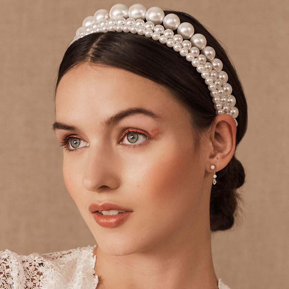 Headband Mutiara Gaya Korea Untuk Aksesoris Rambut Wanita