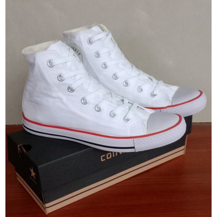 sepatu converse all star classic high full white all star classic tinggi putih polos