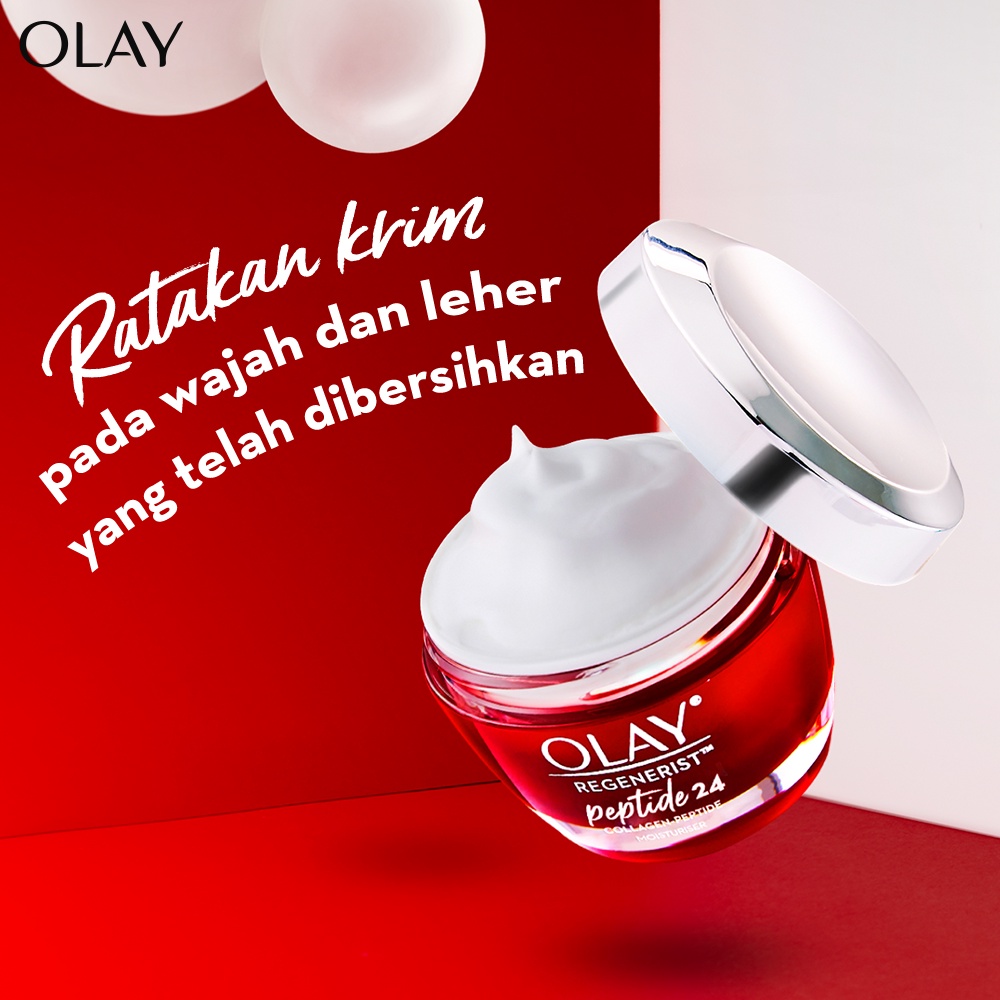 Olay Set Regenerist Peptide 24 Day Cream &amp; Retinol 24 Night Cream Niacinamide Skincare Antiaging 50g