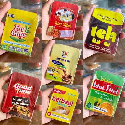 Angpao Lebaran Unik Gambar Snack Isi 10 Lembar