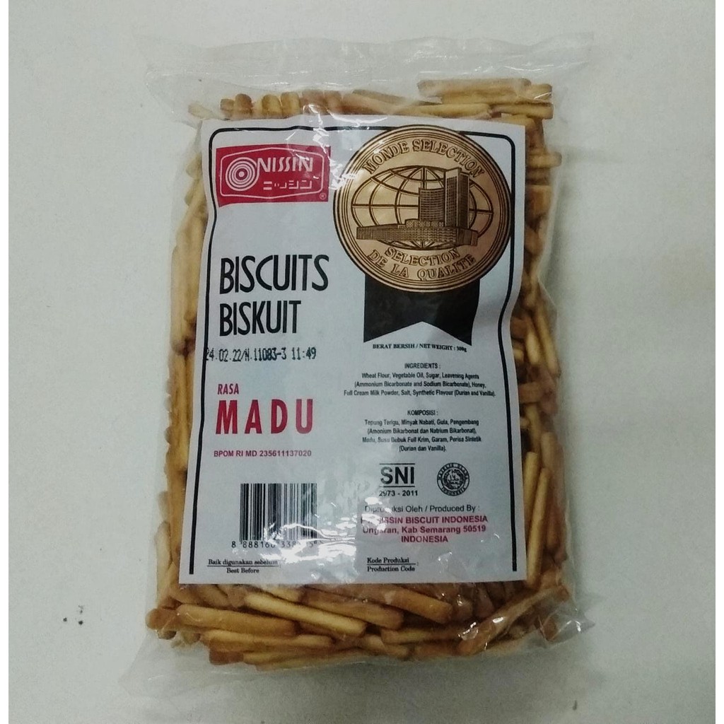 Jual Nissin Biskuit Madu Gr Wafer Edisi Lebaran Kue Kering Rasa Durian Indonesia Shopee Indonesia