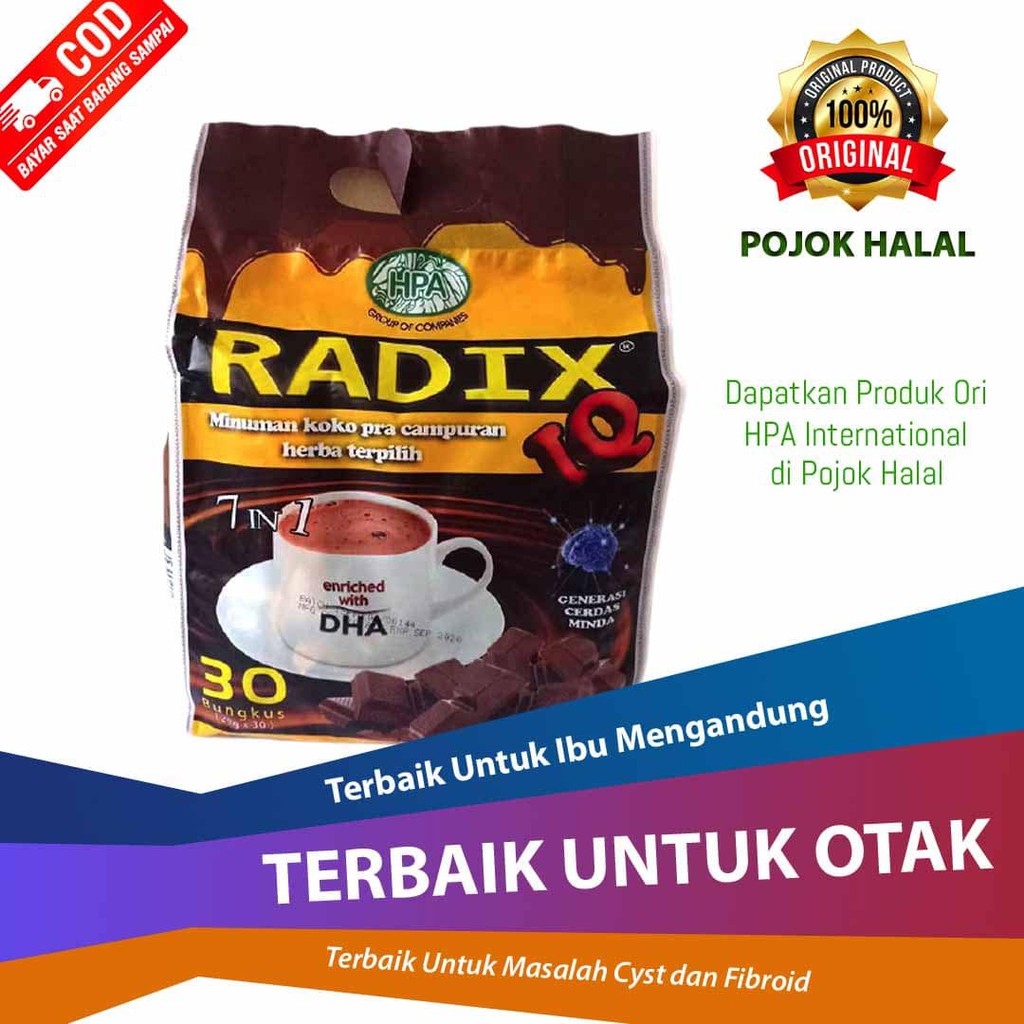 Jual Herbal Radix IQ HPA - Meningkatkan Daya Ingat | Shopee Indonesia