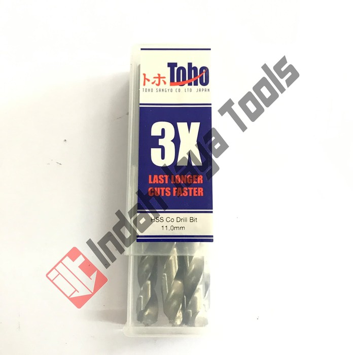 Mata Bor Besi 11 mm TOHO HSS Cobalt Stainless