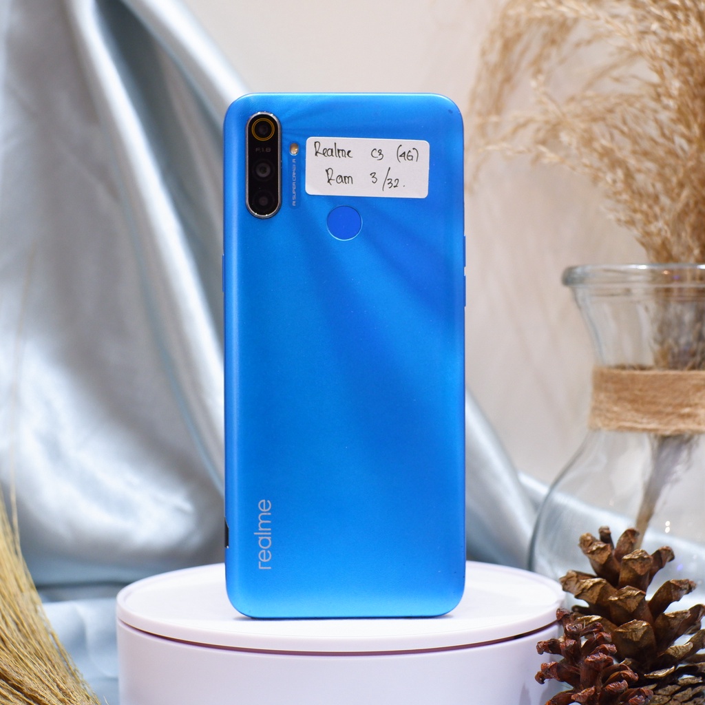 Realme C3 3/32gb Fullset - Hp Second Bekas