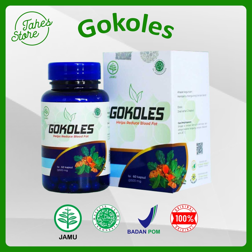 

GOKOLES | 100% HERBAL ASLI ORIGINAL OBAT UNTUK MENURUKAN KOLESTROL TINGGI | 100% HERBAL | BPOM | HALAL | GOLKOLES | OBAT HERBAL