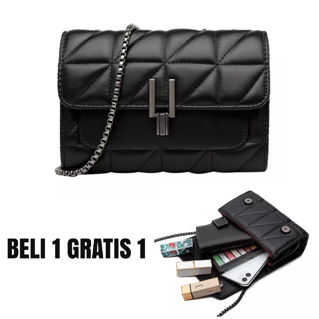 NEW PRODUK...!! COD BELI 1 GRATIS 1 TAS SELEMPANG WANITA simple elegan