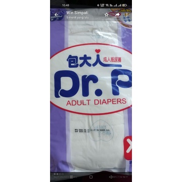 DR.P pampers Dewasa ukuran XL isi 8