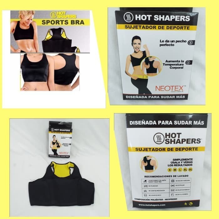Hot Shapers Bra Sports Bra Singlet Pembakar Lemak NEOTEX/Korset Dada TOP