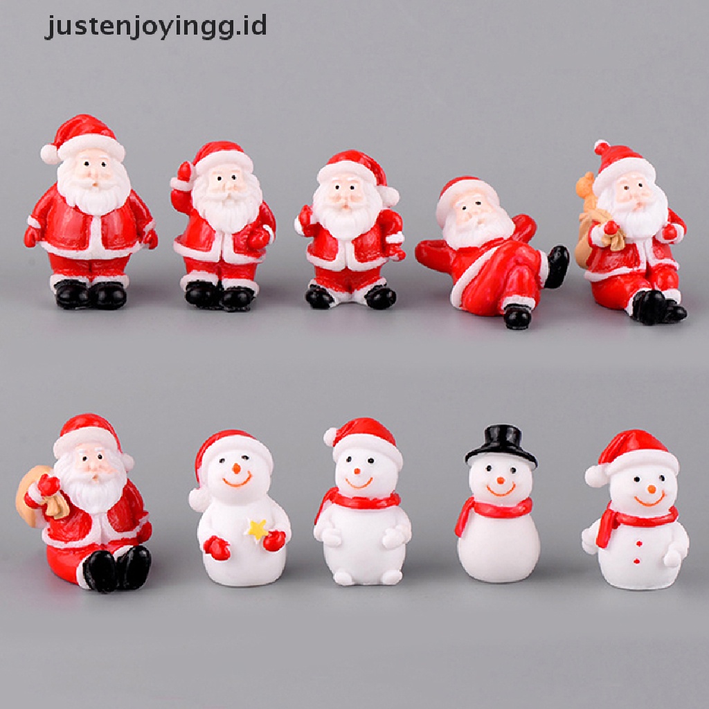 Miniatur Santa Claus Snowman Pohon Natal Untuk Dekorasi Taman