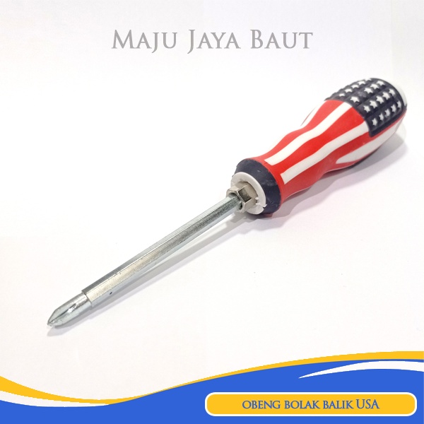 Obeng Bolak Balik Motif Amerika