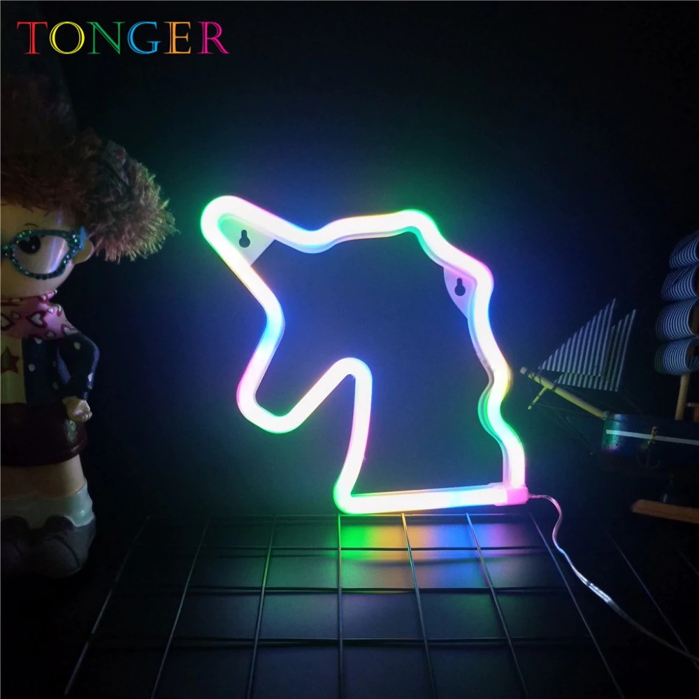 UNICORN Neon  Sign Lampu  Neon  Selang LED Lampu  Gantung  