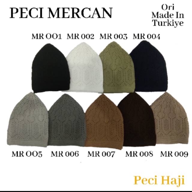 Peci Mercan Peci Haji Peci Turki