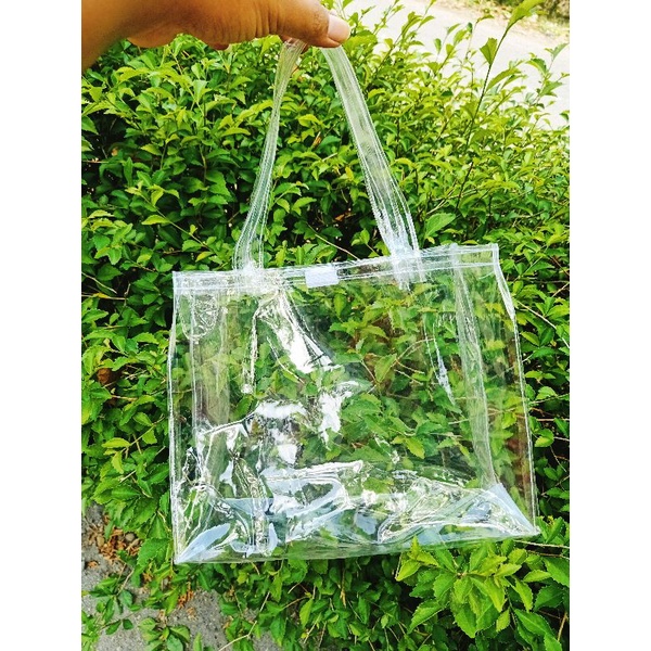 TAS PLASTIK PVC TAS TENTENG TAS MIKA GOODIEBAG HAMPERS