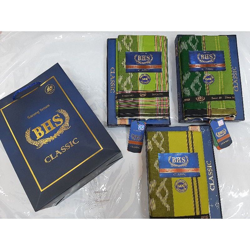 SARUNG PRIA MERK BHS TYPE CLASSIC TKG, GDE, KTR DAN KSK