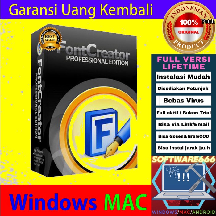 Software Membuat Font: High-Logic FontCreator 14 [WIN]