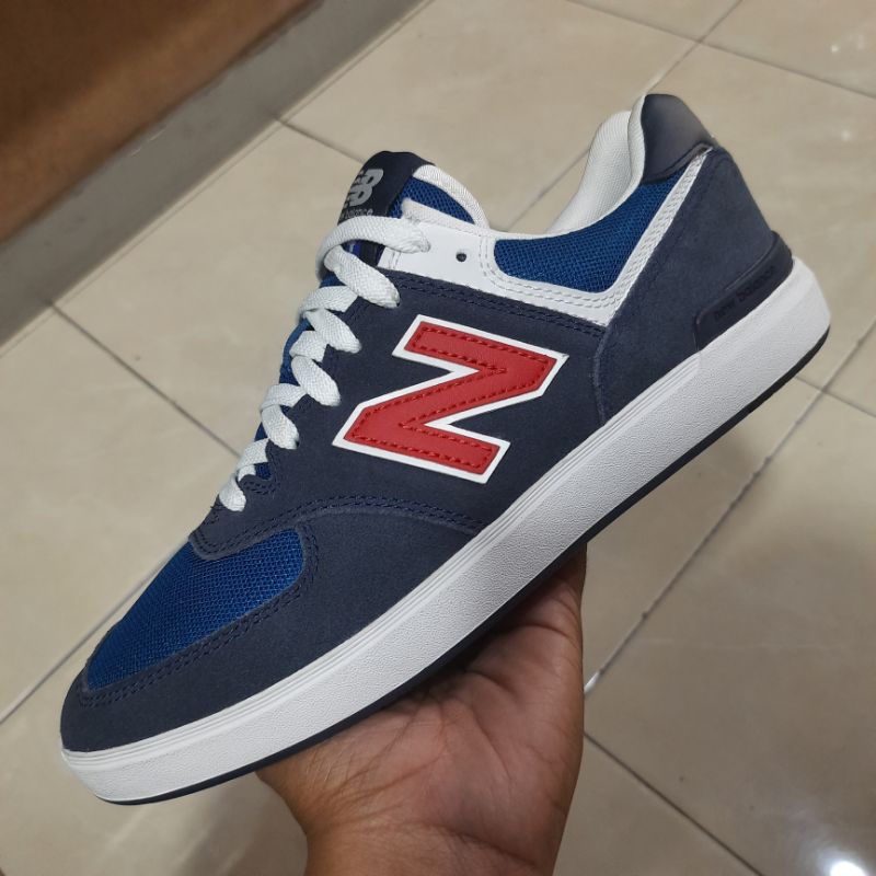Sepatu sneakers pria original New Balance Numeric 574 Skare blue