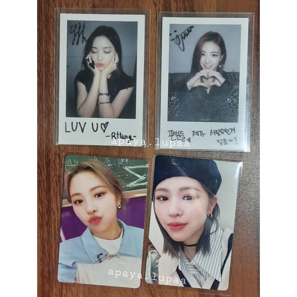ITZY RYUJIN YUNA PHOTOCARD PC POLAROID POLA ITZ IT'Z ICY POB PO BENEFIT NBD NO BAD DAYS JAN JANUARY 