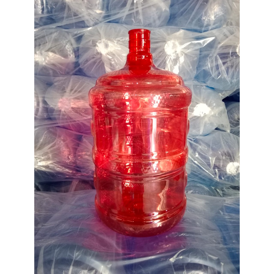 GALON PET KOSONG RIJEK WARNA MERAH 19 LITER