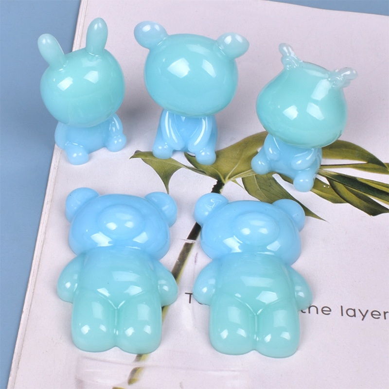 Siy Cetakan Resin Bentuk Boneka Beruang Bahan Silikon Untuk Kerajinan Tangan Diy