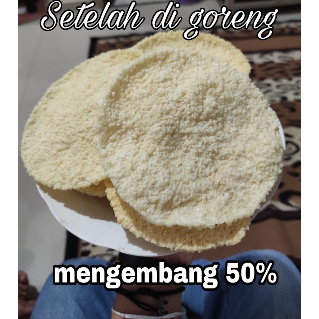 

Kerupuk Gendar mentah 500gram super