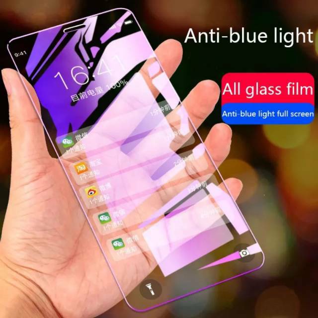 ( New Seller) Anti Radiasi Tempered Glass BLUE LIGHT Super Glossy Samsung J8 J7 J710-2016 J7 Core J7Prime J7PRO J7+ J7 DUO J6 J6+ J4 J4+ J5 J5PRO J5 Prime J510-2016 Tidak Ada/Tanpa List Hitam/Temperd KACA Biru Bluelight/Tempred Blueray Radiation PRO Plus