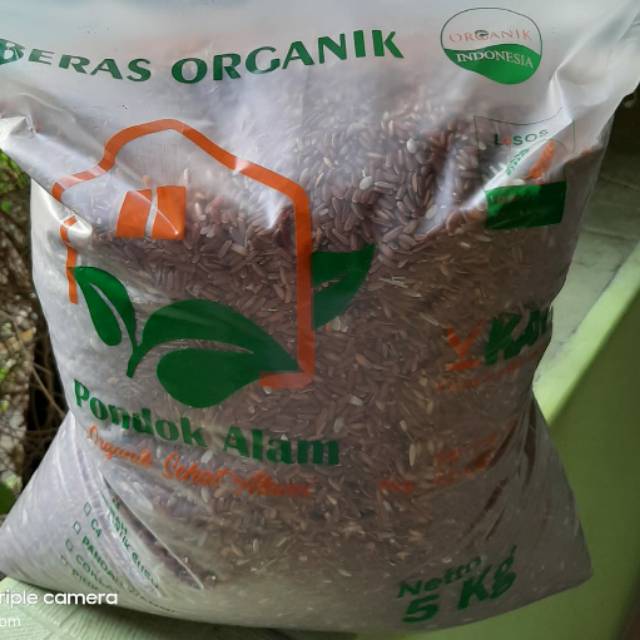 

Beras merah organik "PONDOK ALAM" kemasan 5kg
