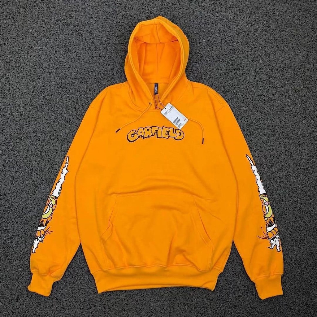HOODIE H&M Garfield Yellow / HOODIE H&M  [ COD] / HOODIE UNISEX PRIA DAN WANITA