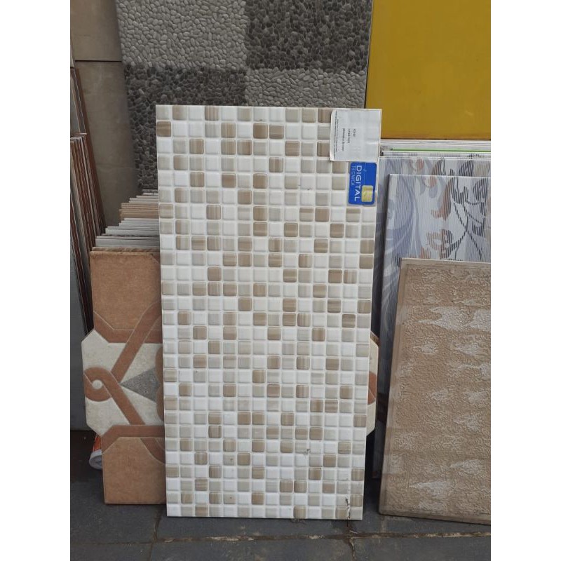 KERAMIK DINDING ROMAN MURAH W63742R DMOSAICO BROWN