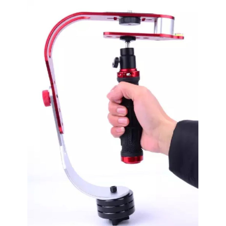 SteadyVid EX Video Stabilizer for Smartphone Camera DSLR - Merah