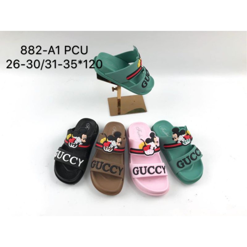 sandal selop anak mickey ban dua guccy 882-A1 (26 -35)