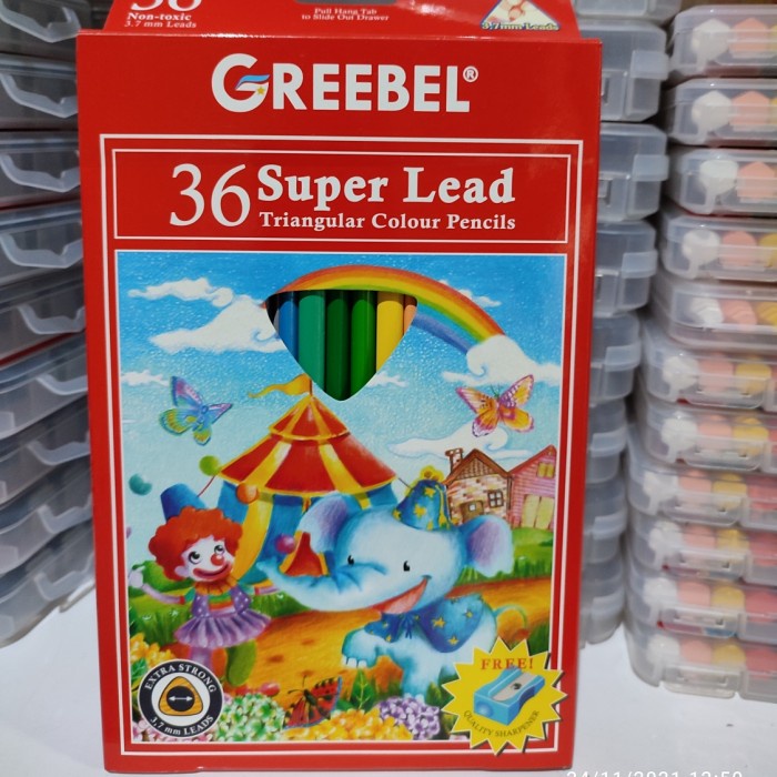 

Segera Miliki Pensil Warna Greebel Super Lead Triangular 36 Warna Terlaris