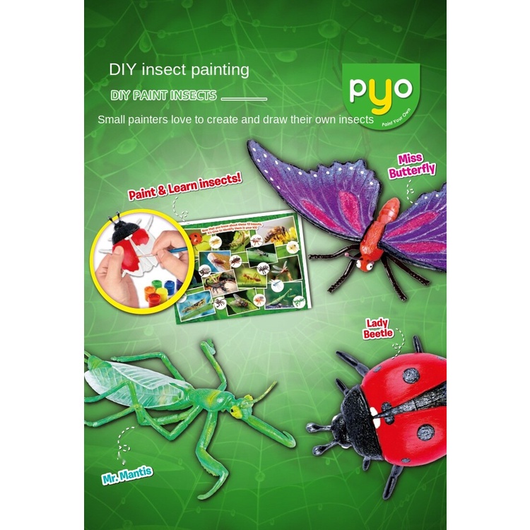 Mainan Melukis 3D Binatang DIY Sains Insect Painted Set Science