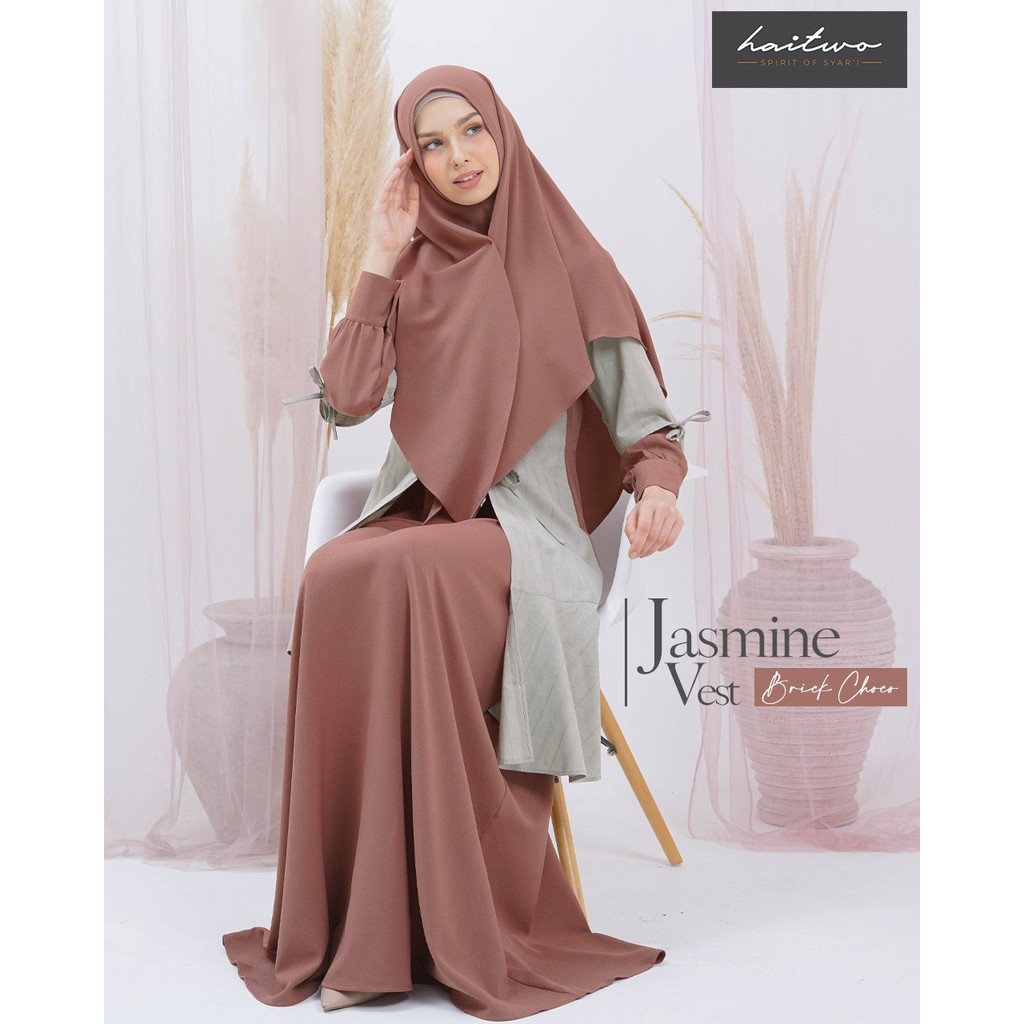 HAIHAI GAMIS GM 97 BAHAN AMUNZEN MIX DOBBY GAMIS SET SYAR'I [BISA COD]