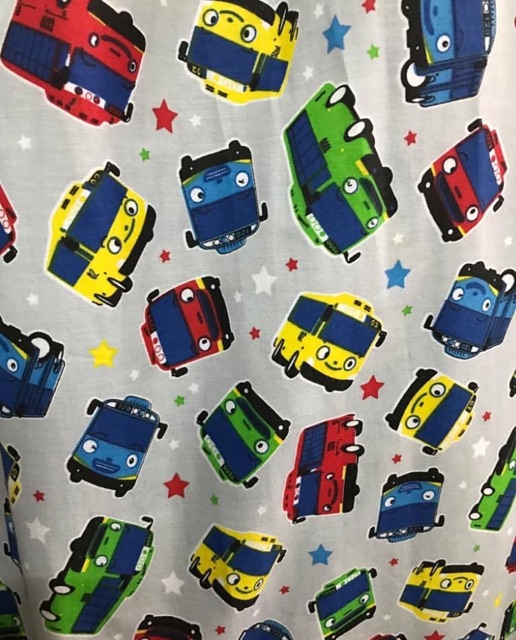 KATUN PIYAMA MOTIF TSUMTSUM DORAEMON KARTUN