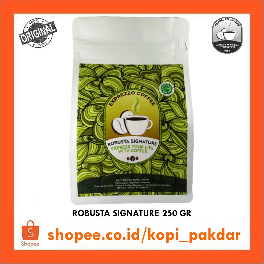 

Kopi Robusta Signature 250 Gr (Roasted) "EXPREZZO COFFEE