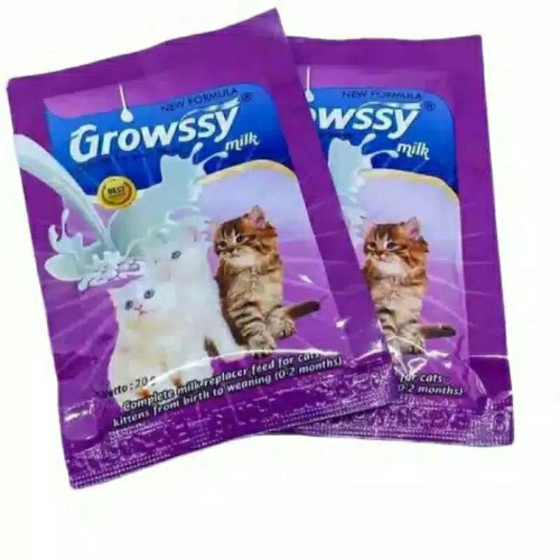 Susu Kucing Merk Growssy Kemasan 20Gr Sachet