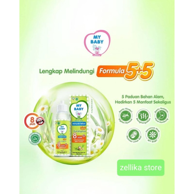 MY BABY Minyak Telon Eucalyptus 150ml 8jam anti nyamuk