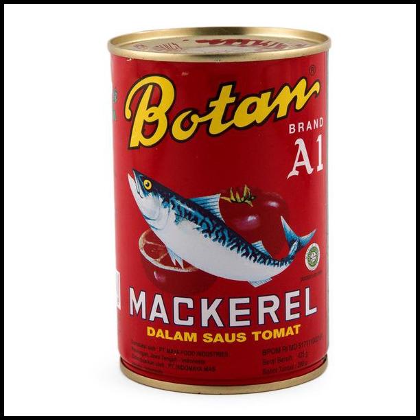 

Botan Mackerel Tomato Sauce 425Gr Ikan Makarel Saus Tomat Kaleng Kecil