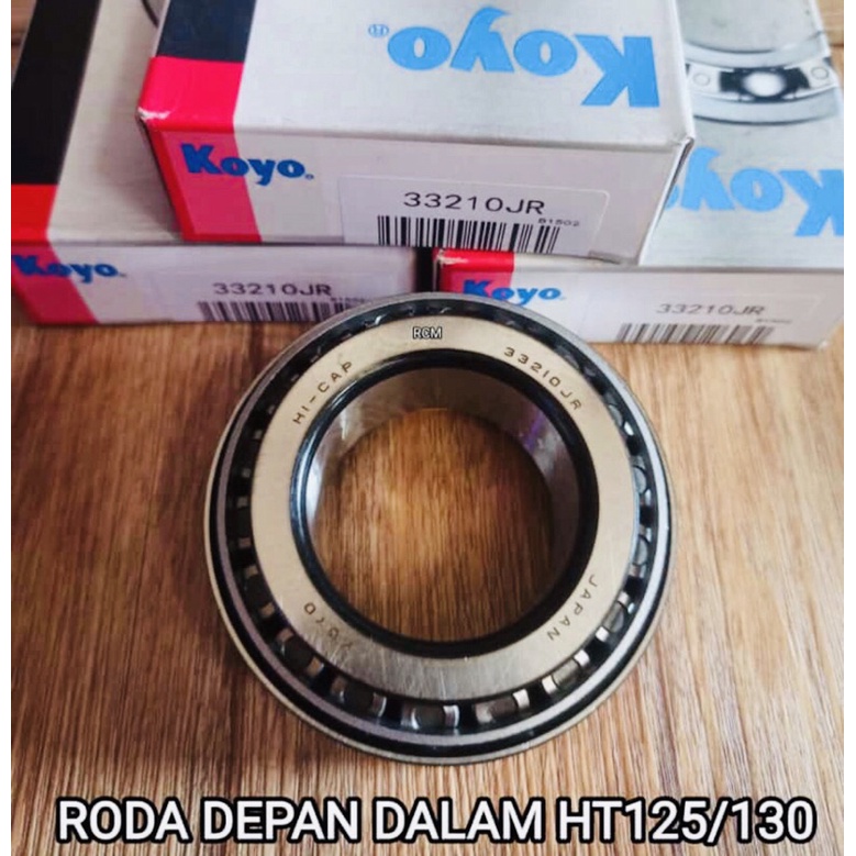 Bearing 33210 JR lahar roda depan dalam HT125 HT130 / 33210JR (KOYO JAPAN)