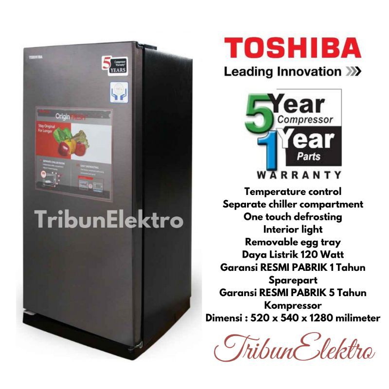 Kulkas 1 Pintu Toshiba GR-RD235CC-DMF (37)