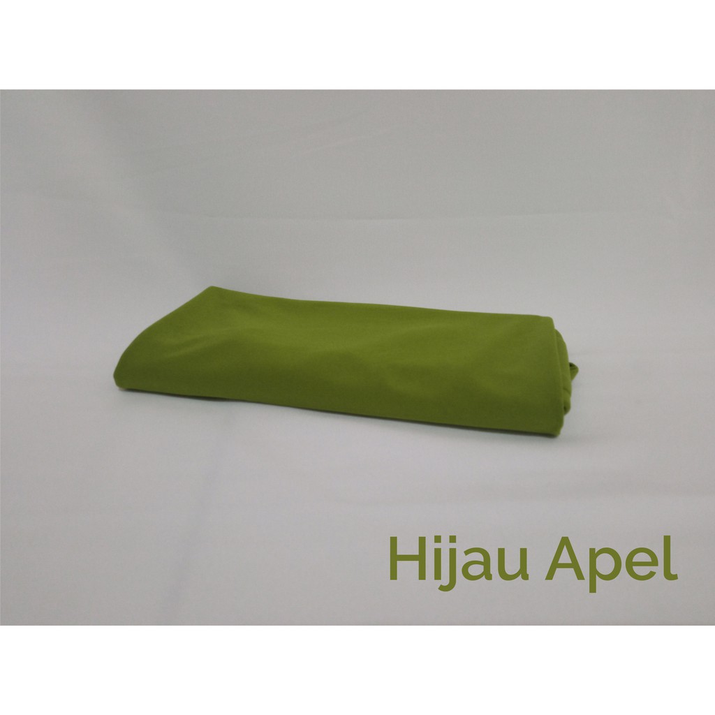 Hijab Sport Kerudung Olahraga Volly Sehari-hari Bahan Jersey-Hijau Apel