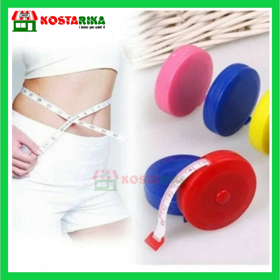 Meteran Kain Baju Badan Pinggang Gulung Roll Kain baju badan 150 cm Tailoring Tape Meteran Gulung Mini Roll